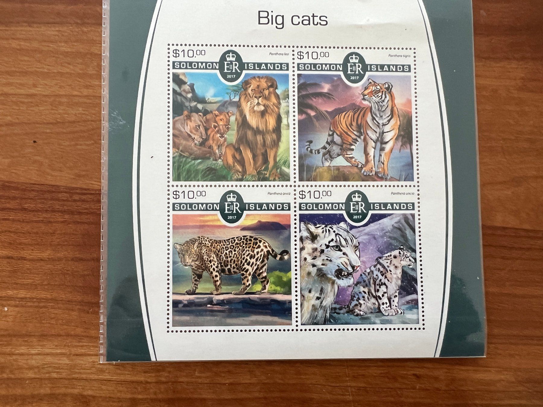 Tutti i francobolli: 2017 Big Cats Solomon Eiland Block **  (A1022) – Nuovo (secondo la descrizione) da Hinwil venduto da Sidi4