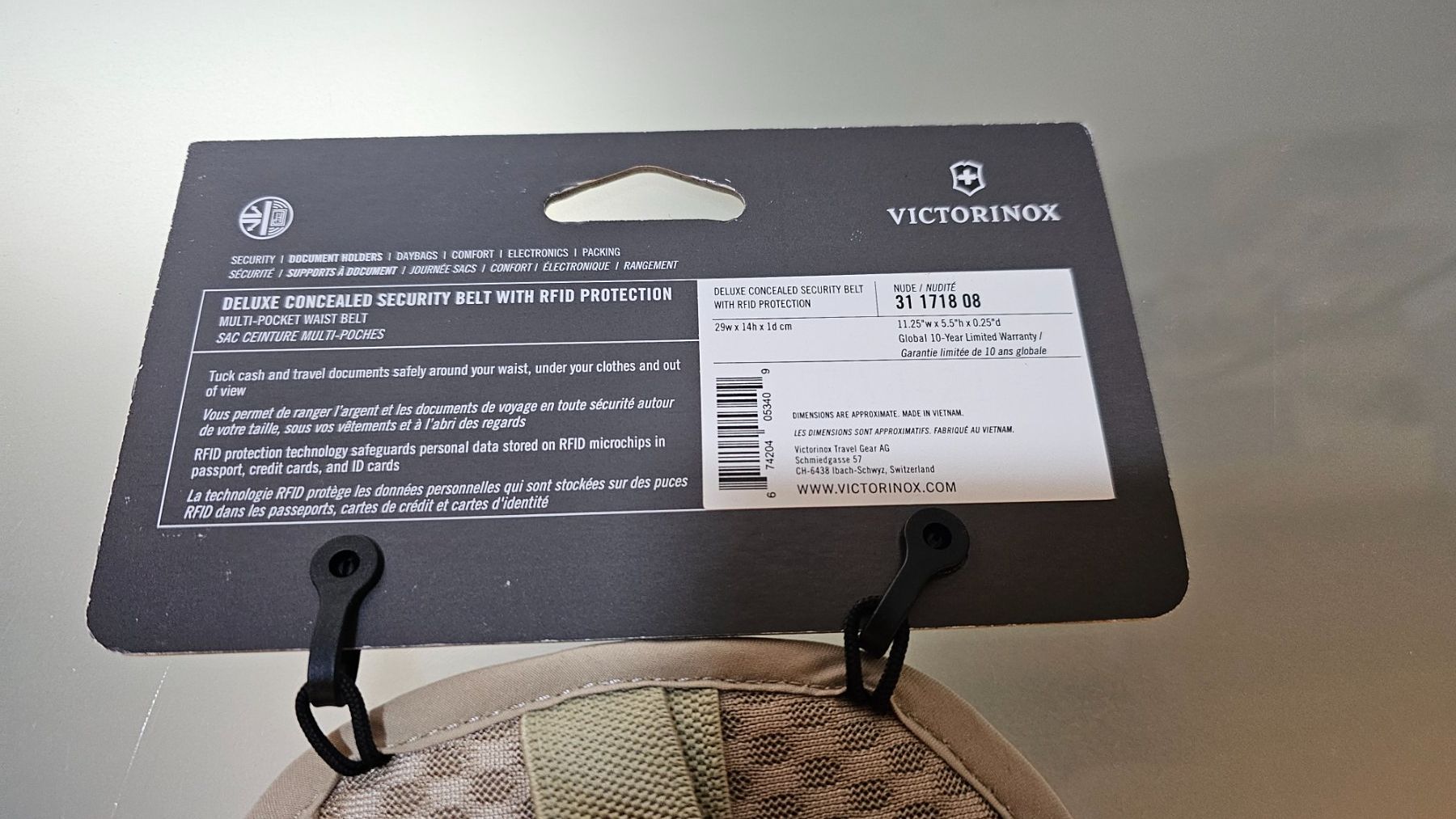 Borse: Reise Bauchtasche Victorinox mit RFID Schutz – Nuovo e nell'imballaggio originale da Jegenstorf venduto da Bracher_Mail-House 2
