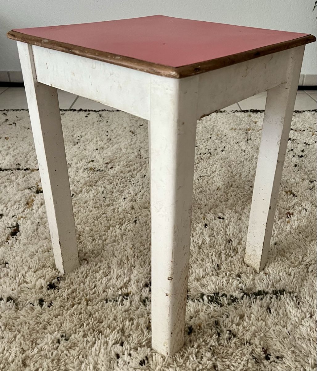 Sgabelli: 50er/60er Holz Hocker, Tabouret – Usato da Hunzenschwil venduto da Madachica 3