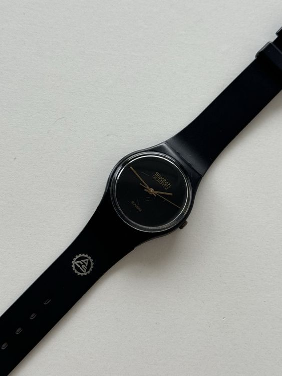 Swatch Uhr, schwarz, Unisex 1