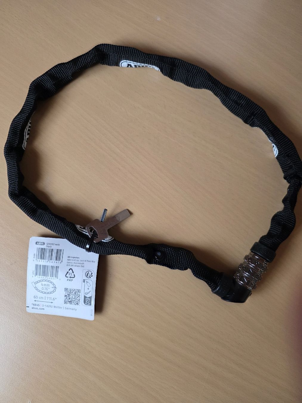 Abus Lucchetti: ABUS WEB 1200 Zahlenschloss 60cm neu – Nuovo e nell'imballaggio originale da Möhlin venduto da mic_lo 1
