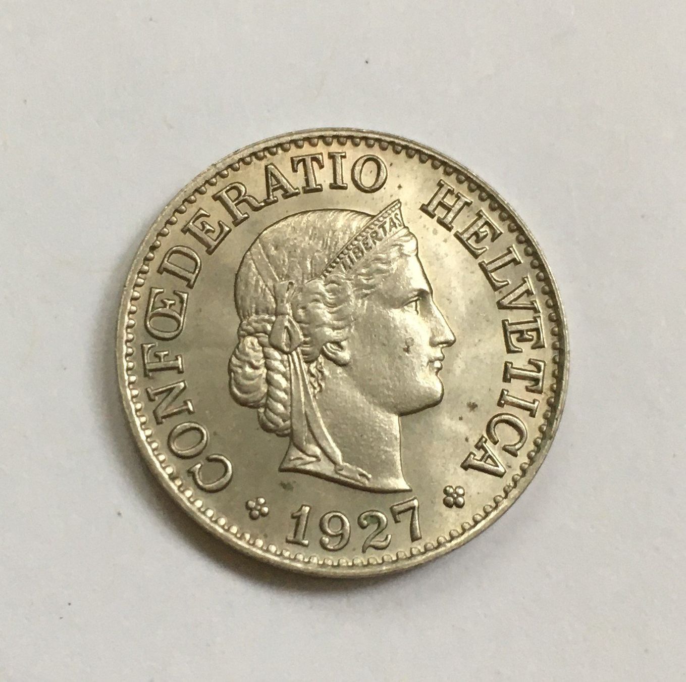Tutti le monete: 1927 10 Rappen unz – Nuovo (secondo la descrizione) da Kirchberg SG venduto da Helveticus00