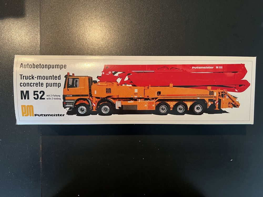 Putzmeister M52 Putzmeister Concrete Pump Diecast Model Mercedes
