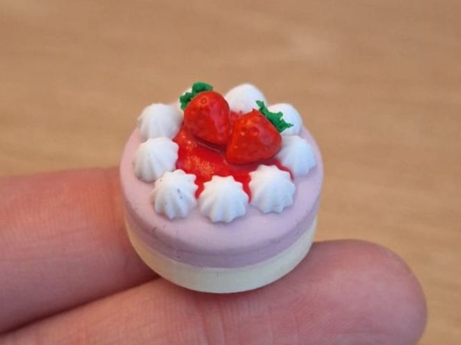 Puppenhäuser & -möbel: Vacherin Eis Torte – Neu (gemäss Beschreibung) aus Zürich von HandmadeTinyFood