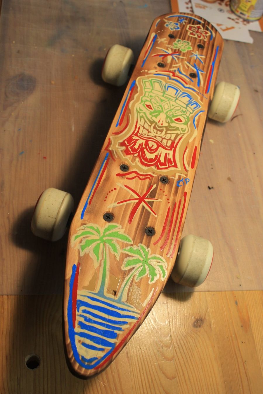 Skateboards: ALOHA TIKI Skateboard Unikat Handmade – Nuovo (secondo la descrizione) da Willisau venduto da Pzm81