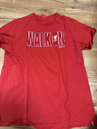 Liverpool FC T-Shirt Rot L.F.C. WALK ON Grösse M