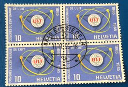 4 er Block Nr.436 mit Vollstempel  Einsiedeln