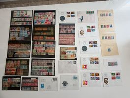 Steckkarten / Couverts mit Briefmarken Schweiz - sehr schön!