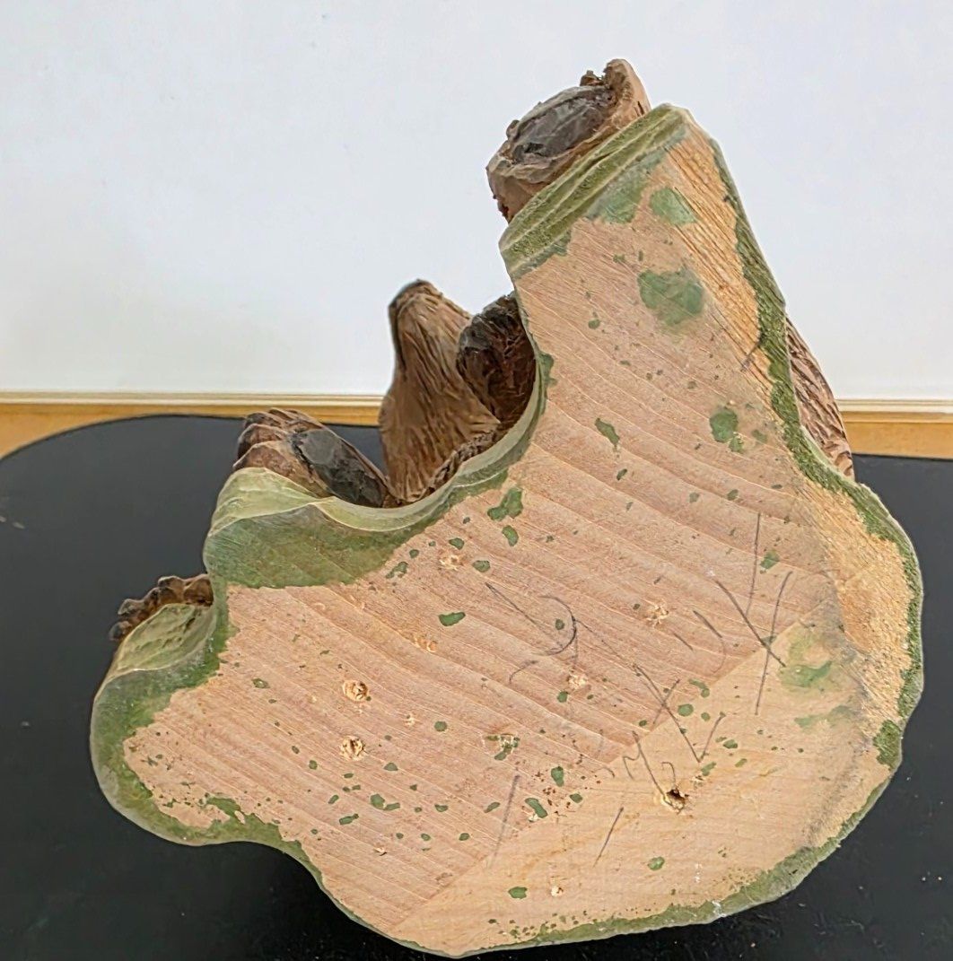 Statuette: Schöne handgeschnitzte Bärenfigur aus Holz – Usato da Flums venduto da Flumsantik 5