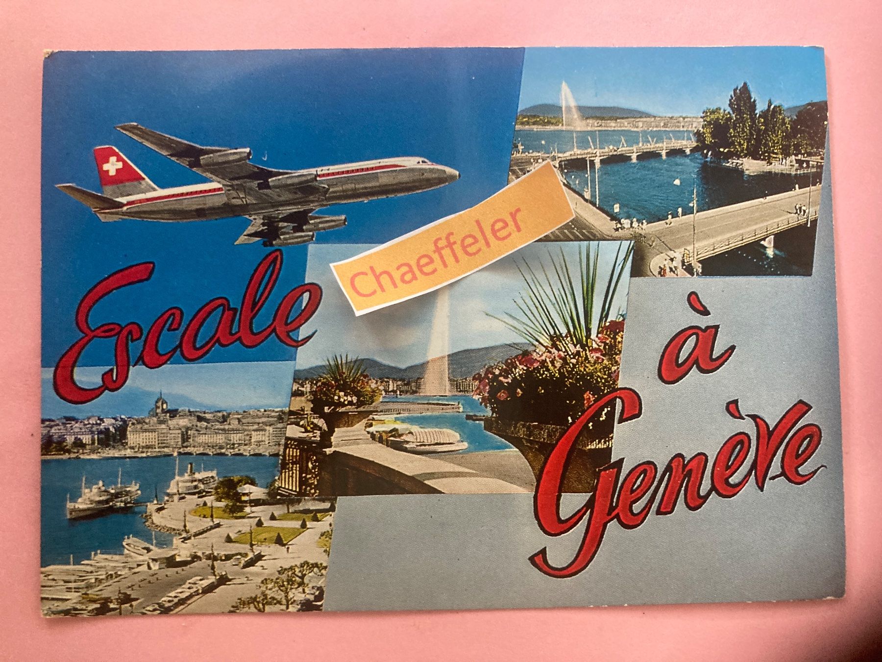 Cartoline postali: 1972 Escale à Genève – Usato da Zürich venduto da Chaeffeler