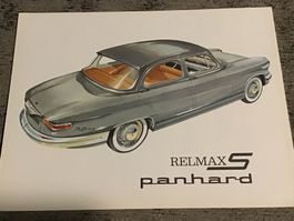 Panhard PL 17 Relmax S Prospektblatt französisch Topzustand