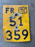 Freiburg Mofa Nummernschild