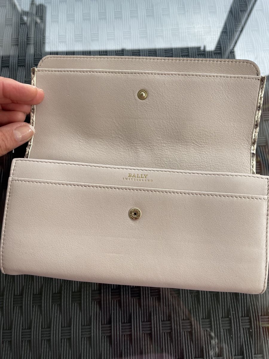 Bally Portamonete: Bally Portemonnaie Pythonoptik beige braun Damen – Nuovo (secondo la descrizione) da Zunzgen venduto da mel_y6w2 1