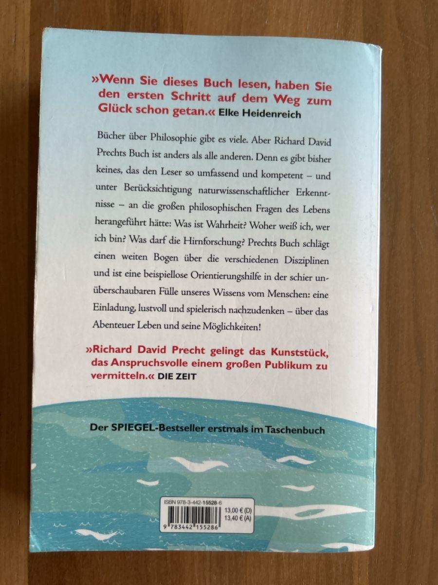 Libri: Richard David Precht Wer bin ich Taschenbuch – Usato da St. Urban venduto da uschi73 1