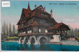 Nyon - Chateau de Promenthoux - Litho