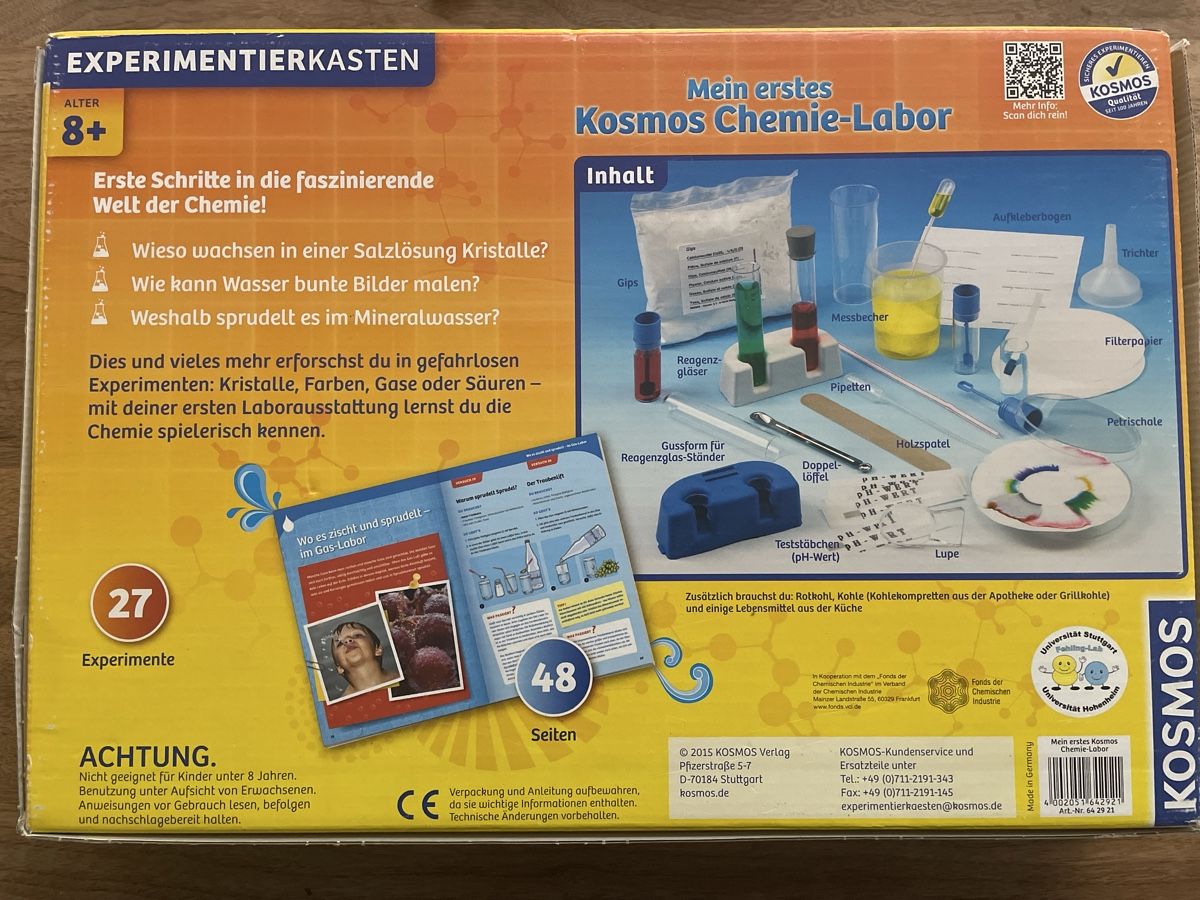 Kit di costruzioni: Kosmos Chemie-Labor - Experimentierkasten – Nuovo (secondo la descrizione) da Männedorf venduto da Pnibo 1