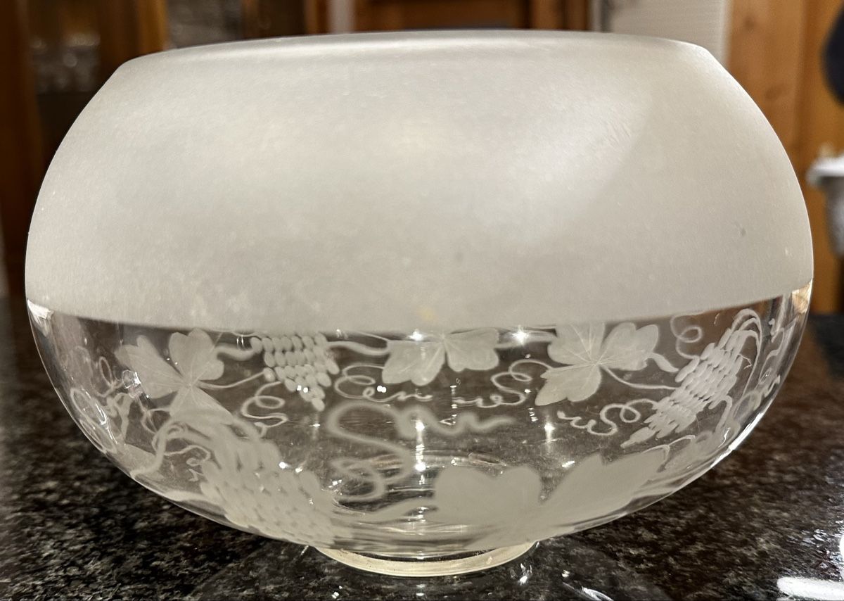 Paralumi: Vintage Lampenglas mit Traubenmuster – Usato da Schattenhalb venduto da ani_sdz5 1