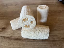 4x Naturschwamm Luffa - neu - je ca 10cm