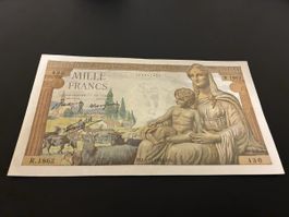 1000 Francs 1942
