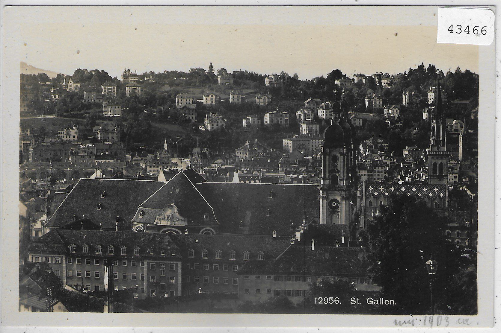 Cartoline postali: St. Gallen - Teilansicht – Usato da Ettingen venduto da Kartenplanet