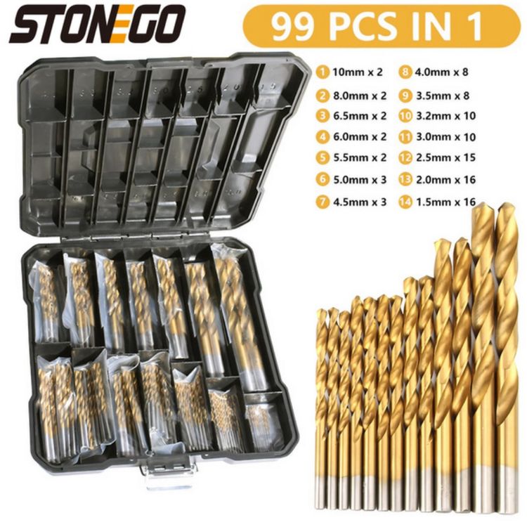 Bohrer Set 99- teilig mit Koffer | Kaufen auf Ricardo