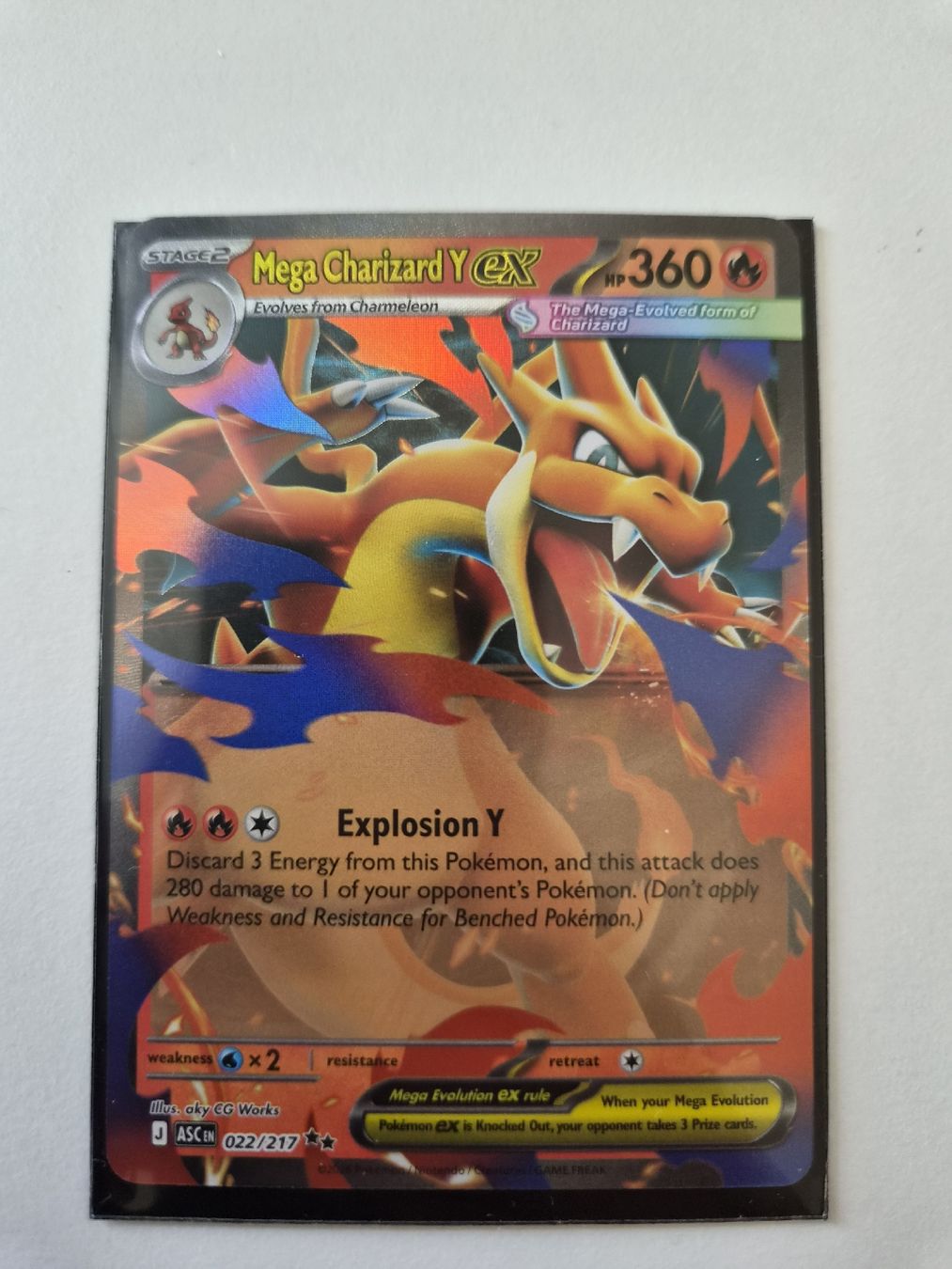 Pokémon Cartes à collectionner: Mega Charizard Y ex 022/217 – D'occasion à Goldach par Napoleon_1992