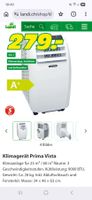 Klimagerät Prima Vista 9000 BTU inkl. Schlauch & Fensterk...