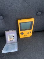 DEFEKTER Game Boy pocket in gelb mit Spiel Humans