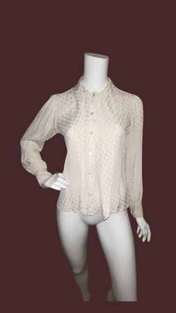 Saint Laurent Seidenbluse, vintage, Gr. 38, Top Zustand!