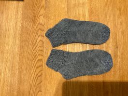 Handgestrickte Socken Gr. 36/37 Fusslänge 20,5 cm