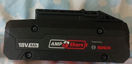 Bosch 18V 4Ah AMPshare Battery new