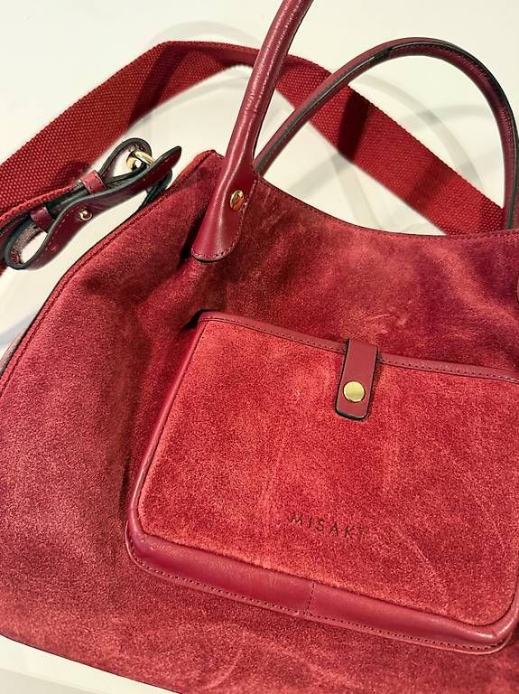 Borse da donna: Handtasche rötlich Leder MISAKI – Usato da Basel venduto da zuerich2005