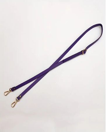 Schultergurt- Handtasche Lila Gold verstellbar NEU*