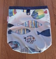 Necessaire / Kulturbeutel mit Fischmotiv, neuwertig