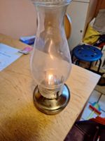 Lampe à pétrole vintage en verre, décoration d'hiver