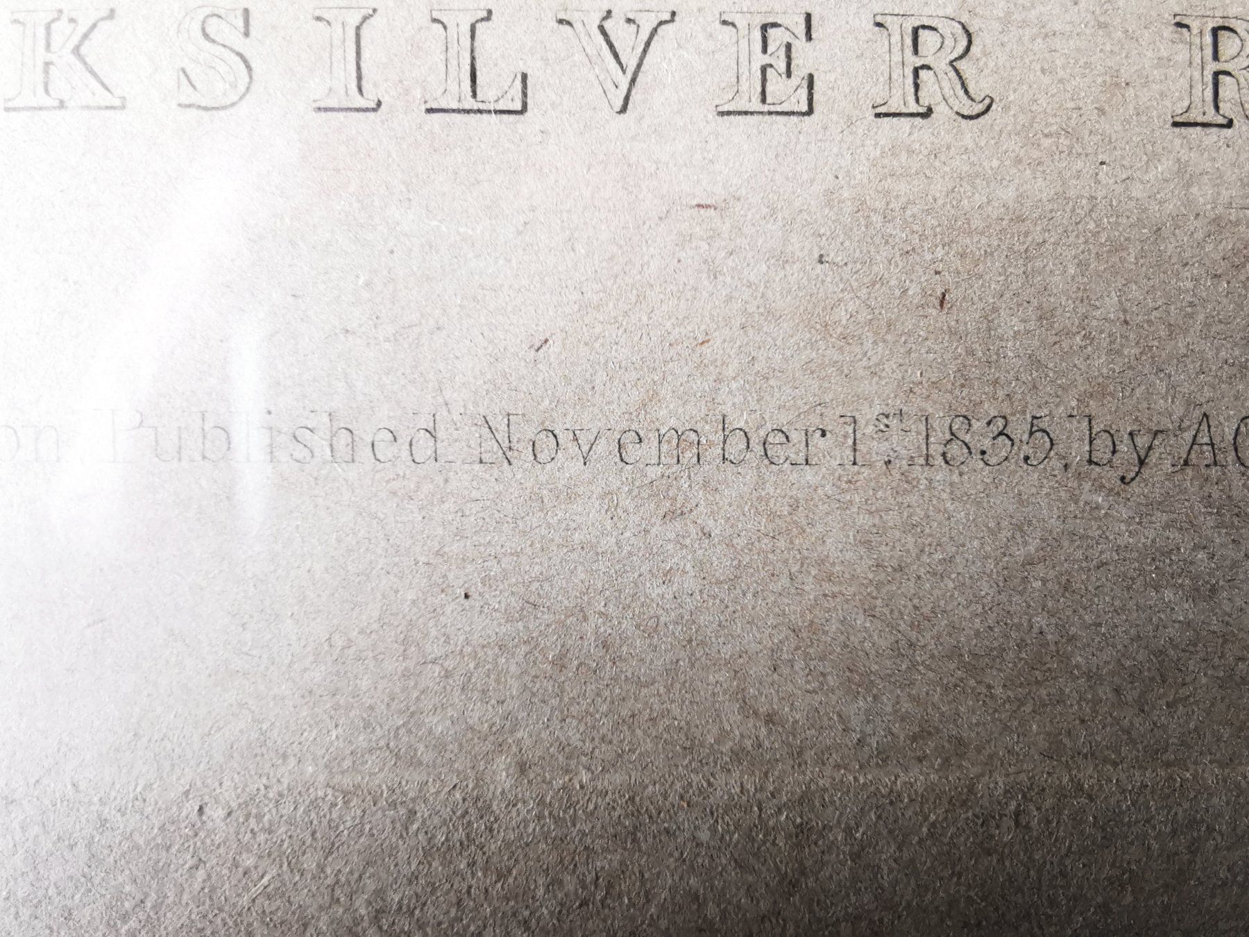 Cornici: Antikes Bild "Quick Silver Royal Mail", London 1835 – Usato da Dübendorf venduto da aschiduebendorf 1