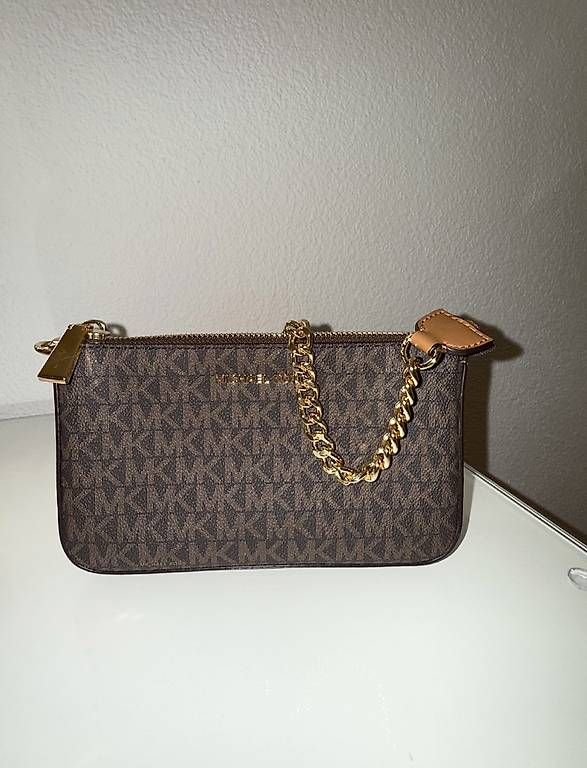 Michael Kors Taschen für Damen: MICHAEL KORS JET SET CHAIN POUCHETTE - BROWN – Gebraucht aus Balgach von lea_2rbr 2