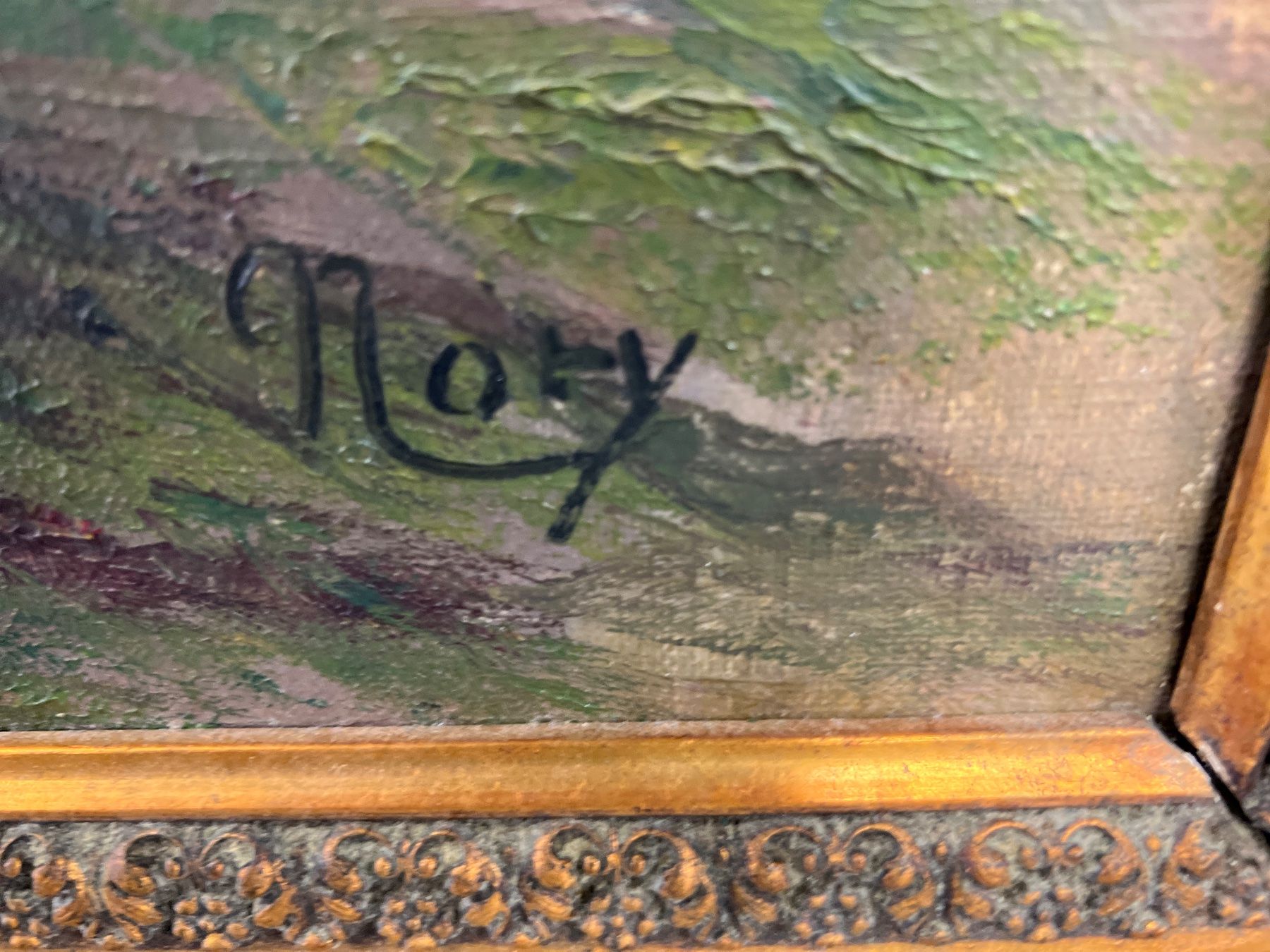 Gemälde: GRANDE HUILE SUR TOILE SIGNÉE – Gebraucht aus Genève von Qanil77 9