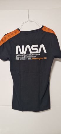 T-shirt NASA Homme, Taille M, Noir et orange, Final Club