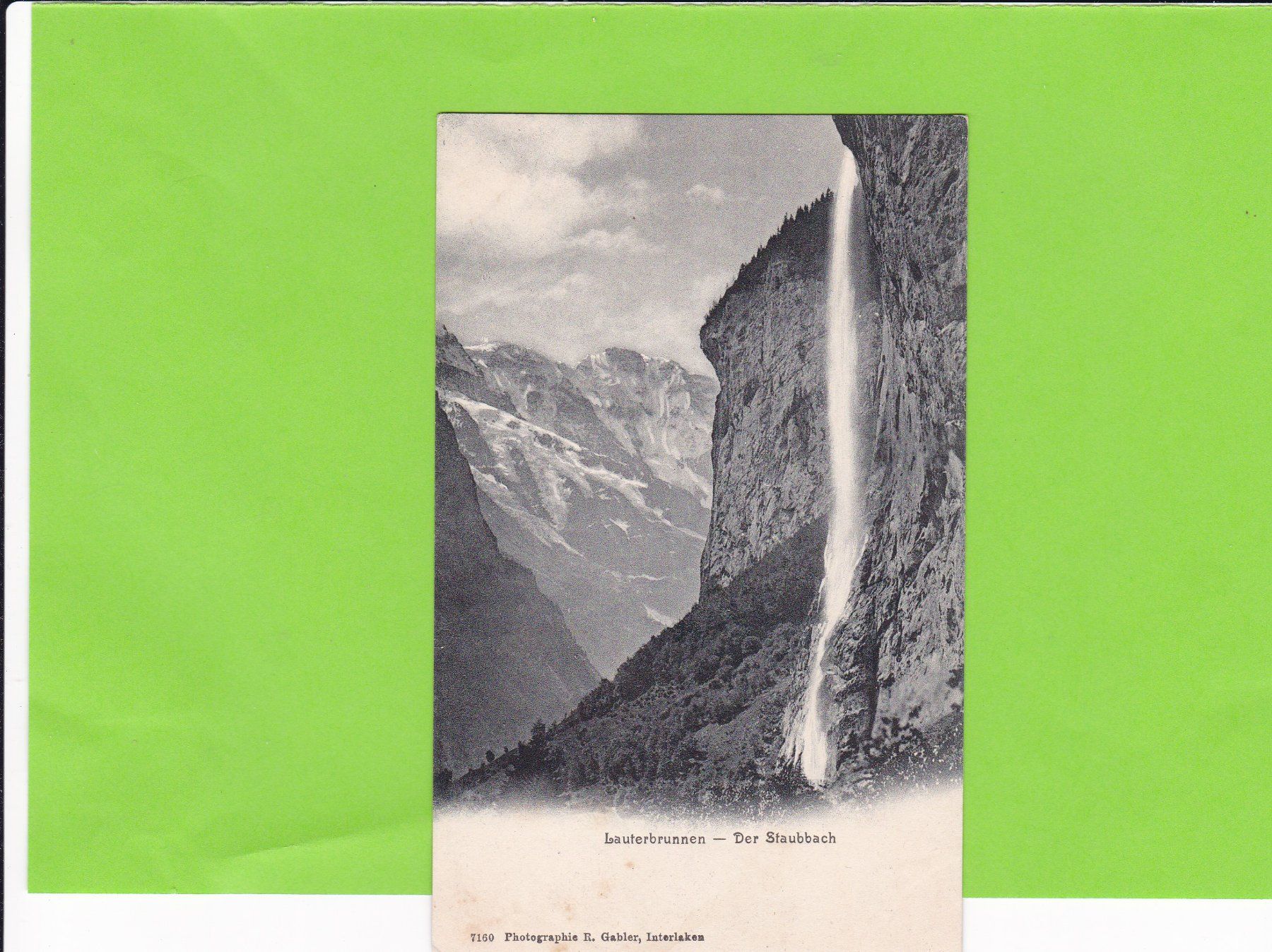 Cartoline postali: Lauterbrunnen-der Staubbach – Usato da St. Peterzell venduto da neckertal