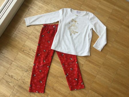 Mädchen Pijama warm, Gr 122