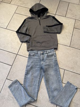 Pullover +“ZARA“Jeans Gr.152 (11-12J.)