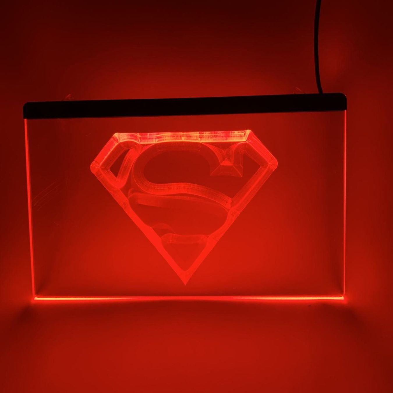 Figuren: LED Leuchttafel / Display - Superman – Neu (gemäss Beschreibung) aus Zürich von Mephisto87