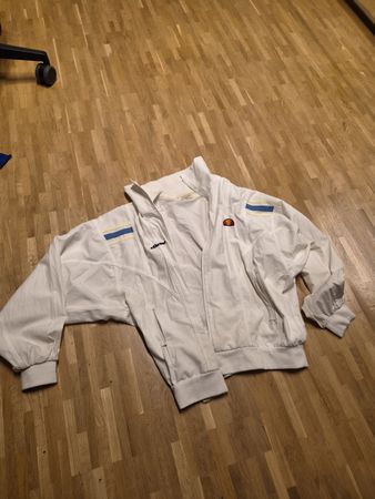 Ellesse Trainingsjacke weiss mit Reissverschluss gebraucht