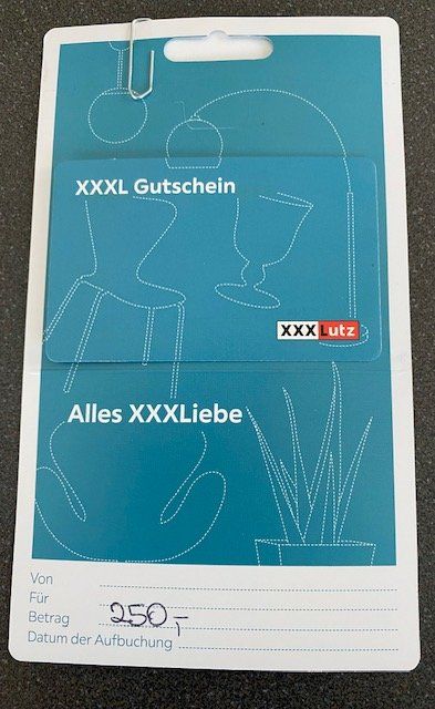 XXXLutz Buoni: XXXLutz Gutschein im Wert von CHF 250.- / auch Online gültig – Nuovo e nell'imballaggio originale da Seon venduto da annabelle2013