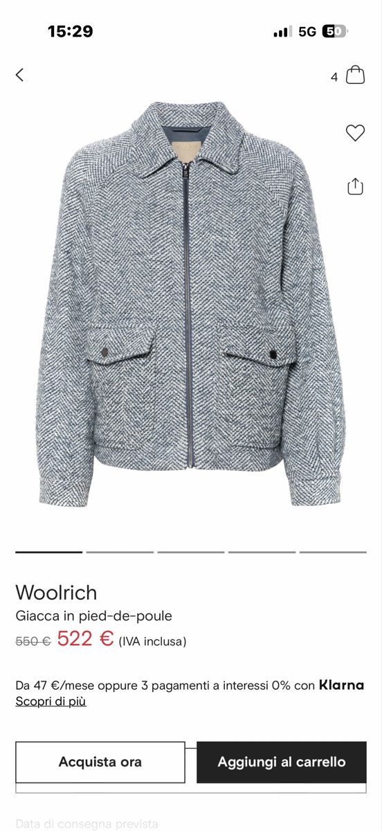 Woolrich Giacche: Wool rich jacket  – Nuovo (secondo la descrizione) da Paradiso venduto da Under_sun 5
