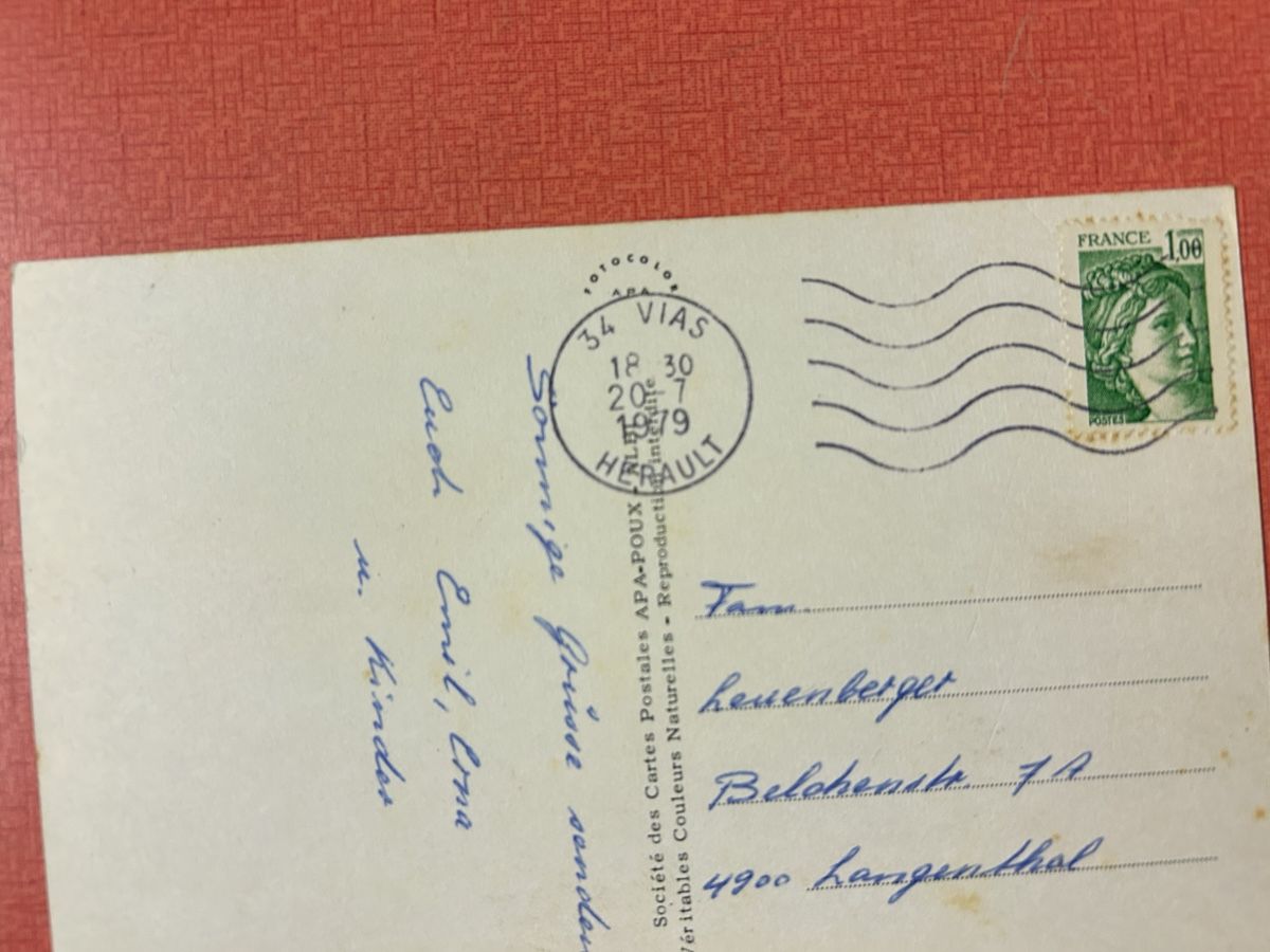 Cartoline postali: Ansichtskarte Frankreich Camping Le Petit Mousse 1979 – Usato da Lanzenhäusern venduto da vic63 2