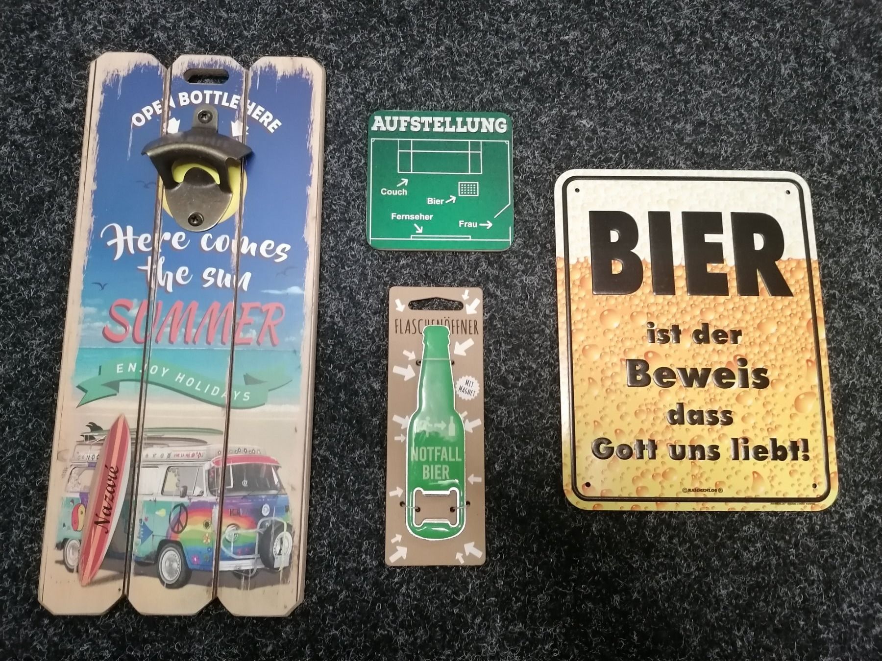 Schilder: Bierartikel – Neu und originalverpackt aus Geroldswil von Dirici