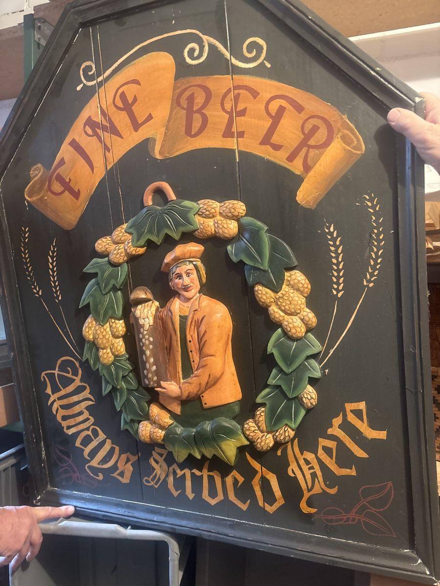 Insegne: retro Werbetafel für Bier – Usato da Kriens venduto da Wundertuete17