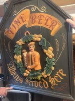retro Werbetafel für Bier